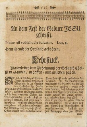 An dem Fest der Geburt Jesu Christi.
