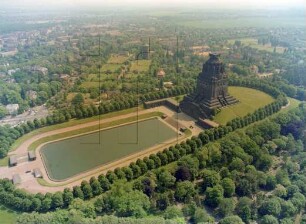 Völkerschlachtdenkmal in Leipzig : Blickrichtung Osten