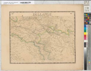 Nouvelle Carte de la Hollande, d'apres Krayenhoff et les meilleures cartes connues. 24 feuilles. Etablissemnt Géographique de Bruxelles, Fondé par Ph. Vander Maelen. Blatt 19. Arnhem.