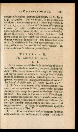 Titulus II. De calumniatoribus.