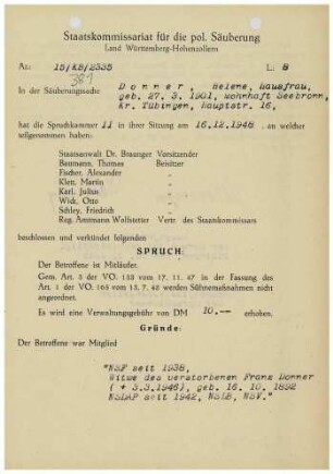 Donner, Helene