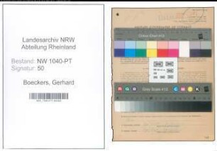 Entnazifizierung Gerhard Boeckers , geb. 22.05.1893 (Postverwalter)