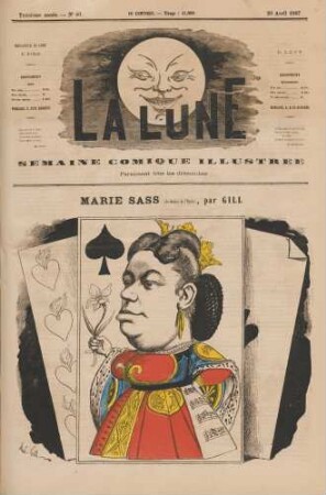 Marie Sass (du théâtre de l'Opéra), par Gill