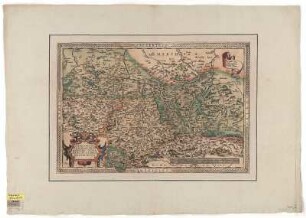 Tafel V : Karte von Meissen, Sachsen und Thüringen, 1:910 000, Kupferstich, 1595