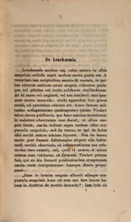 De levchaemia : dissertatio inavgvralis