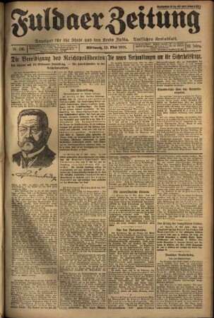 Ausgabe vom Mittwoch, den 13. Mai 1925.