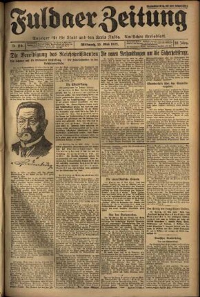 Ausgabe vom Mittwoch, den 13. Mai 1925.