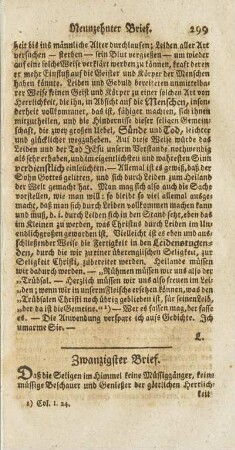 Zwanzigster Brief.