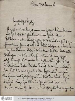Brief vom 24.01.1905