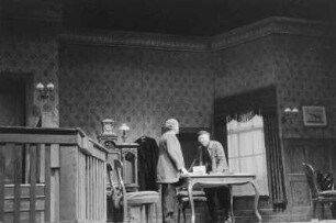 Szenenbilder aus " Aufruf an der Mauer", Meininger Theater, 1954