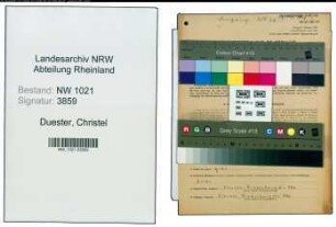 Entnazifizierung Christel Duester , geb. 01.09.1916 (Musiklehrerin)