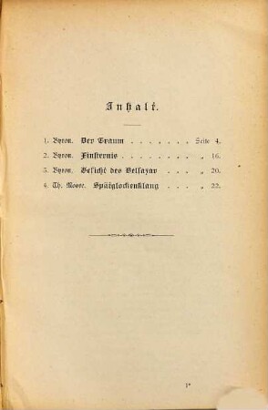 Metrische Uebersetzungen aus dem Englischen