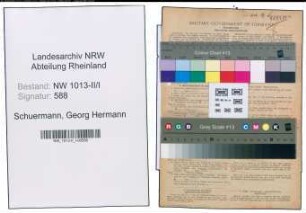 Entnazifizierung Georg Hermann Schuermann , geb. 17.03.1898 (Fabrikant)