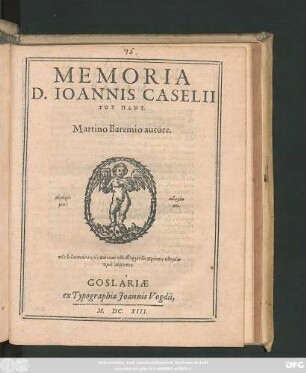 Memoria D. Joannis Caselii : Tu Pany