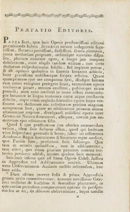 Praefatio Editoris.