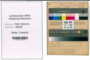 Entnazifizierung Friedrich Meier, geb. 07.08.1895 (Grosshaendler)