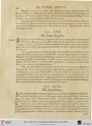 Cap. XVII: De Bovis Capite.