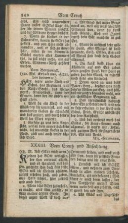 XXXIII. Vom Creutz und Anfechtung