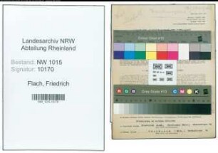 Entnazifizierung Friedrich Flach , geb. 30.03.1886 (Bauarbeiter)