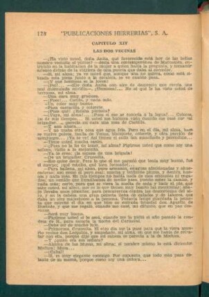 Capítulo XIV - Las dos vecinas