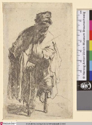 [Bettler mit einem Holzbein; Beggar with a Wooden Leg; Gueux estropié]