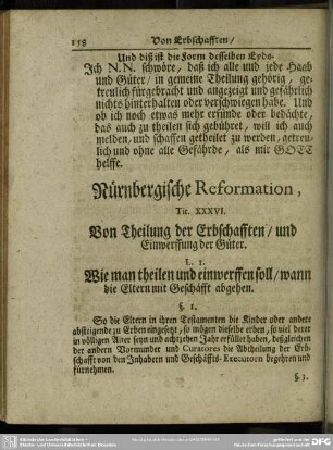 Nürnbergische Reformation