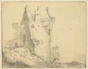 Turm und Mauer als Teil einer ehemaligen Burg