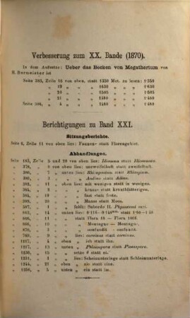 Verhandlungen der Zoologisch-Botanischen Gesellschaft in Wien. 21. 1871