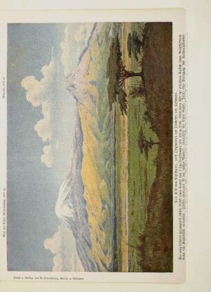 Der Kilima-Ndscharo, nach Orginalbild des Freiherrn von Pechmann