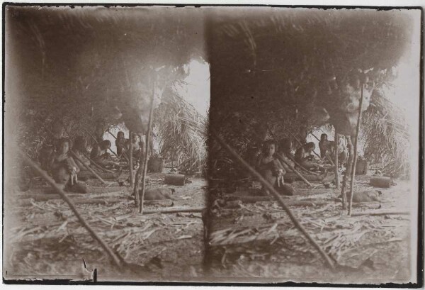 Interior of a Kayapó hut