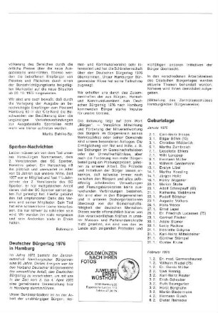 Deutscher Bürgertag 1976 in Hamburg