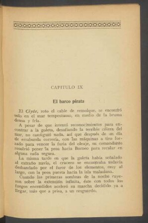 Capítulo IX - El barco pirata
