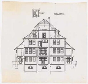 Wohnhaus und Jugendheim Zwirner, Löwenberg: Schnitt 1:50