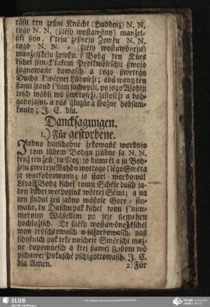 Dancksagungen