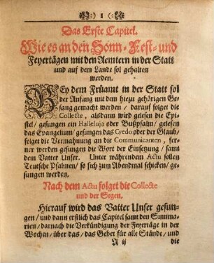Agend-Büchlein/ Für die Nürnbergische Kirchendiener/ in der Statt und auf dem Lande