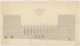 Kaiserlich Deutsche Botschaft, Washington: Ansicht 1:100 (Variante zu Inv. Nr. 2618)