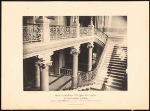 Geschmiedetes Treppengeländer im Neuen Gewandhaus, Leipzig: Ansicht