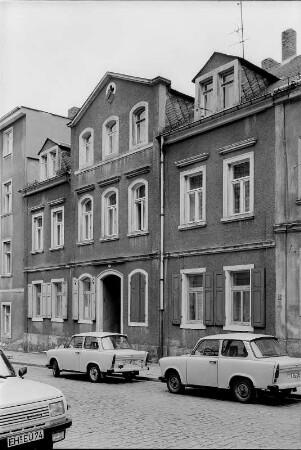 Dresden-Neustadt, Schönfelder Straße 16. Wohnhaus (um 1855). Straßenansicht
