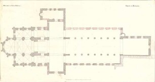 Gärtner, Friedrich von; Heilsbronn; Münsterkirche - Grundriss