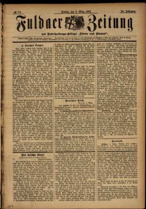 Ausgabe vom Freitag, den 05. März 1897.