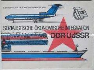 Sammelheft mit Sondermarken der Gesellschaft für Deutsch-Sowjetische Freundschaft 1984