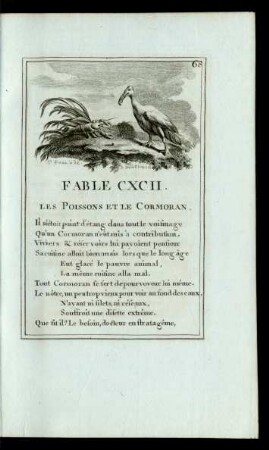 Fable CXCII. Les Poissons Et Le Cormoran.
