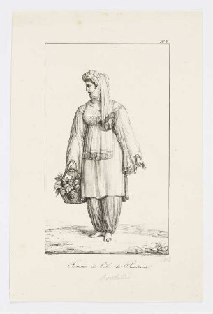 Femme de lîle de Santorin