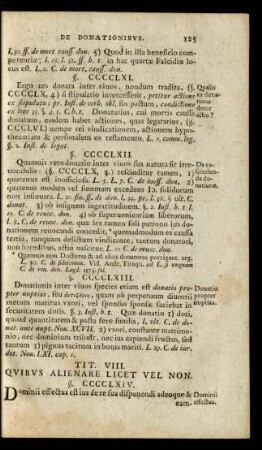 Tit. VIII. Quibus Alienare Licet Vel Non