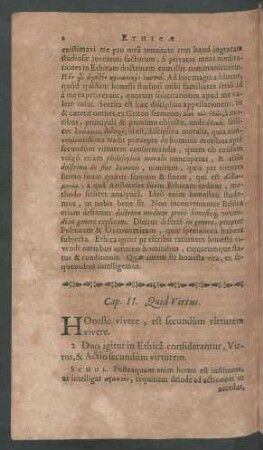 Cap. II. Quid Virtus.