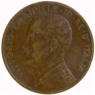 Münze, 5 Centesimi, 1909