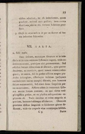 VII. Salia.