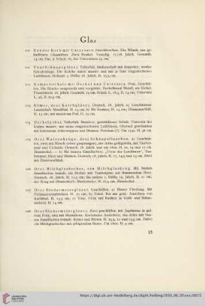 Glas (Nr. 100-115)