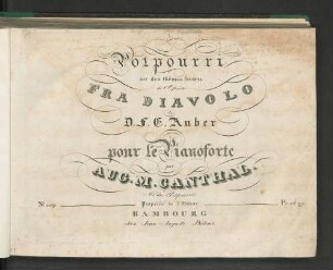 Potpourri sur thêmes favoris de l'opéra Fra Diavolo