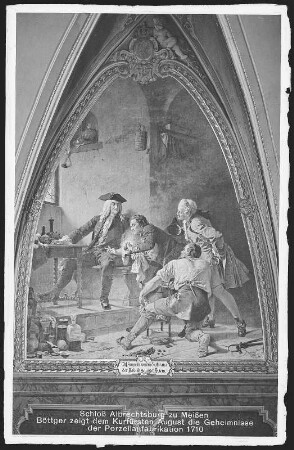 Meißen. Albrechtsburg, Böttgers Porzellanfabrikation